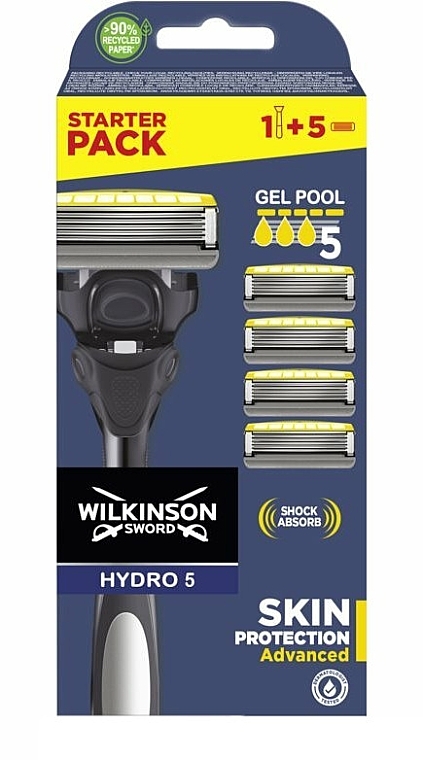 Maszynka do golenia z 5 wymiennymi wkładami - Wilkinson Sword Hydro 5 Skin Protection Advanced — Zdjęcie N1