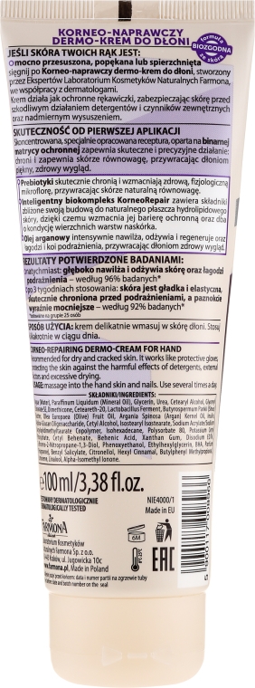 Odżywczo-kojący krem do rąk dla mężczyzn - Farmona Nivelazione Intensive Help Corneo-Repairing Dermo-Cream for Hand — Zdjęcie N2