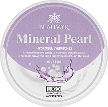 Kup Płatki hydrożelowe pod oczy Minerały i perły - Beaumyr Mineral Pearl Hydrogel Eyepatches