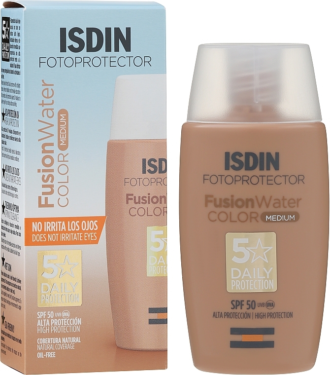 Krem do opalania twarzy - Isdin Fotoprotector Fusion Water Color SPF 50+ — Zdjęcie N2