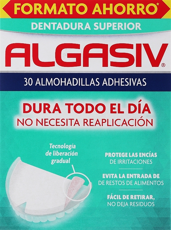 Podkładki do protez zębowych, 30 szt. - Algasiv Superior Almohadillas Adhesivas — Zdjęcie N1