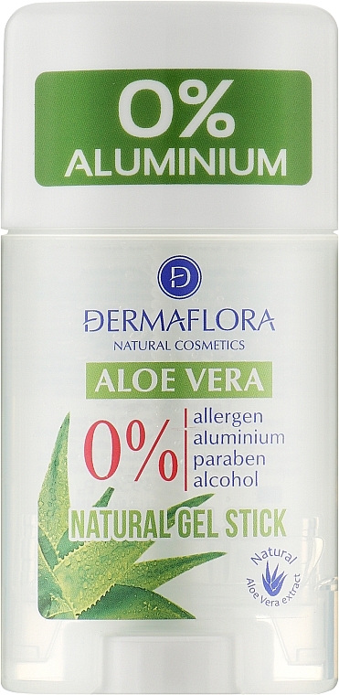 Aloesowy żelowy dezodorant w sztyfcie - Dermaflora Deodorant Stick With Aloe Vera — Zdjęcie N1