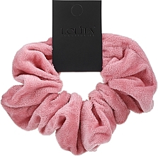 Aksamitna gumka do włosów, różowa XL - Lolita Accessories — Zdjęcie N1