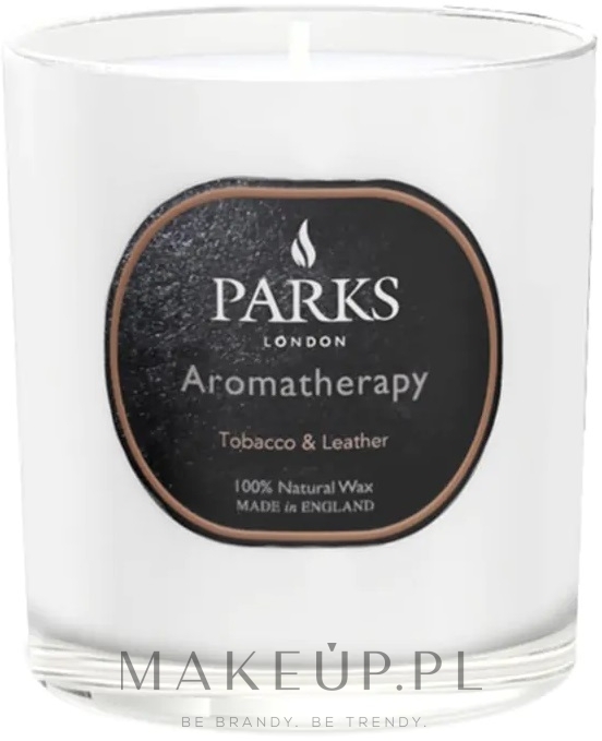 Świeca zapachowa - Parks London Aromatherapy Tobacco & Leather Candle — Zdjęcie 220 g
