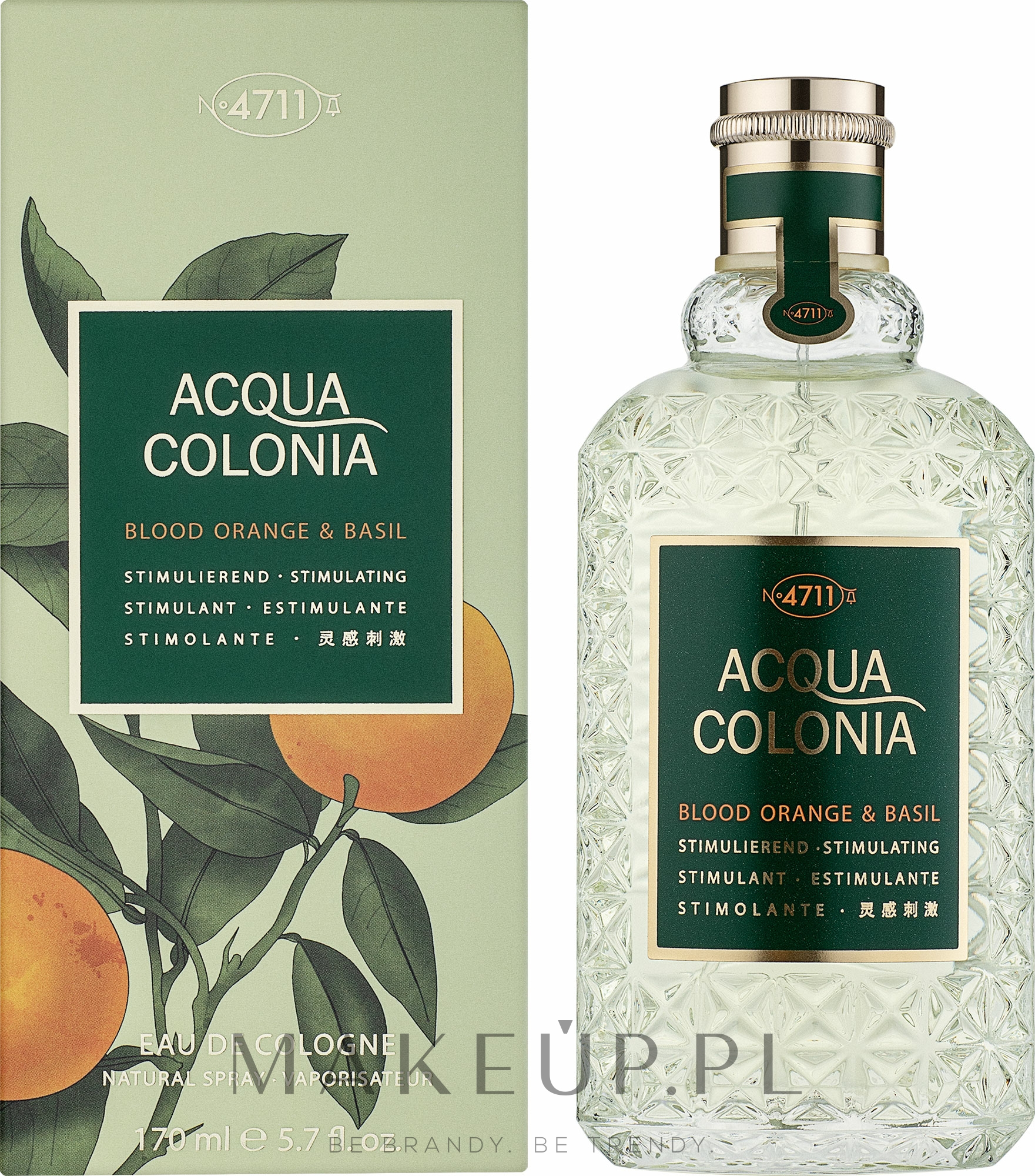 Maurer & Wirtz 4711 Acqua Colonia Blood Orange & Basil - Woda kolońska — Zdjęcie 170 ml