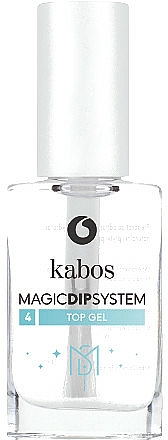 Top coat do lakieru tytanowego - Kabos Magic Dip System Top Gel — Zdjęcie N1