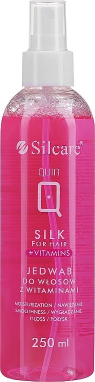 Płynny jedwab do włosów z witaminami - Silcare Quin Silk for Hair + Vitamins — Zdjęcie N1