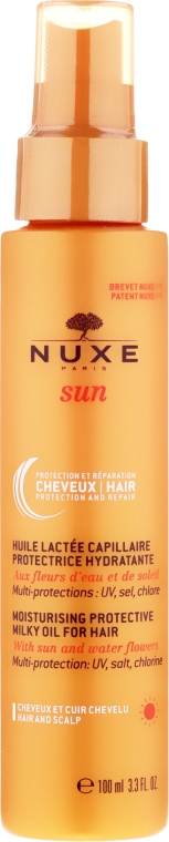 Nawilżający mleczny olejek ochronny do włosów - Nuxe Sun Milky After Sun Hair Oil — Zdjęcie N1