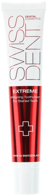 Wybielająca pasta do zębów - SWISSDENT Extreme Whitening Toothcream For Stained Teeth — Zdjęcie N2
