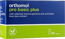 Kup Witaminy probiotyczne + ekstrakt z kiwi w kapsułkach - Orthomol Pro Basic Plus