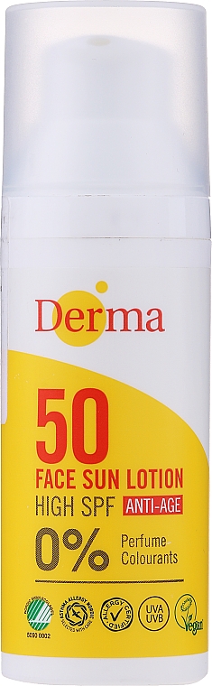 Przeciwsłoneczny balsam przeciwstarzeniowy do twarzy SPF 50 - Derma Sun Face Lotion Anti-Age — Zdjęcie N4