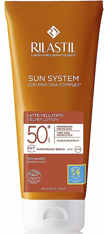 Aksamitny balsam do opalania - Rilastil Sun System Velvet Lotion SPF50 — Zdjęcie N1