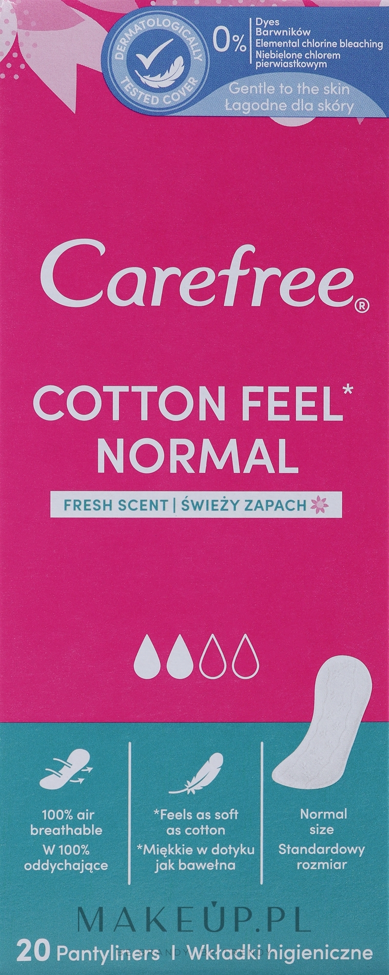 Wkładki higieniczne, 20 szt. - Carefree Cotton Fresh — Zdjęcie 20 szt.