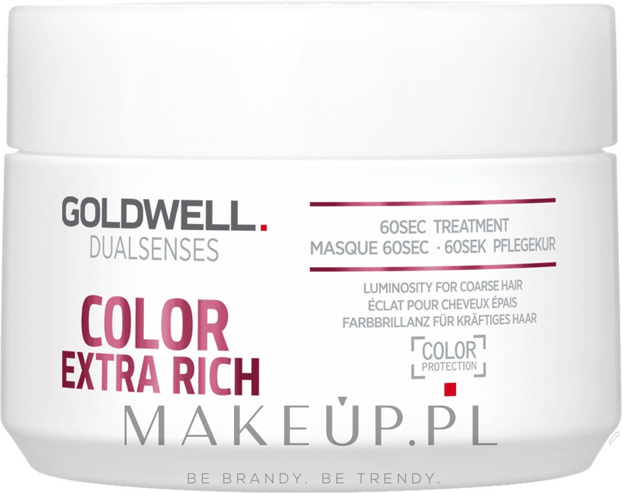 60-sekundowy balsam regenerujący do włosów farbowanych - Goldwell Dualsenses Color Extra Rich 60sec Treatment — Zdjęcie 200 ml