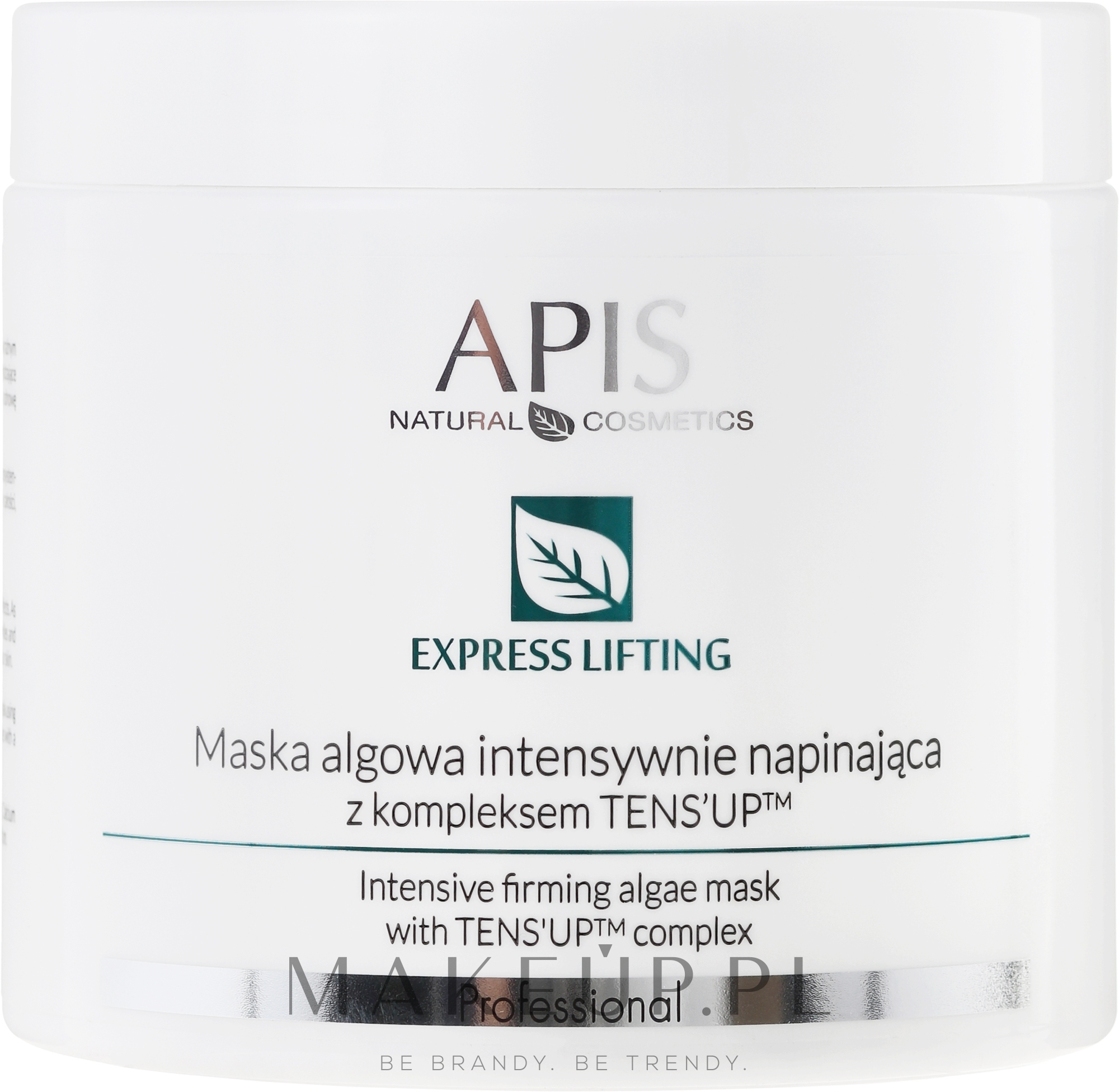 Maska algowa intensywnie napinająca z kompleksem Tens’Up - APIS Professional Express Lifting — Zdjęcie 100 g
