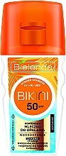 Nawilżające mleczko do opalania z filtrem przeciwsłonecznym SPF 50 - Bielenda Bikini — Zdjęcie N1