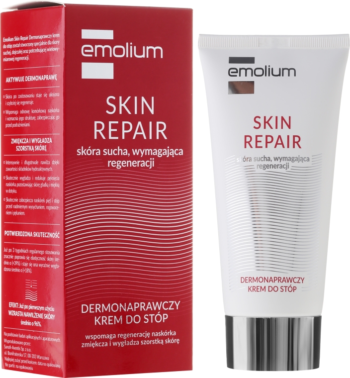 Dermonaprawczy krem do stóp do skóry suchej i wymagającej regeneracji - Emolium Skin Repair Cream — Zdjęcie N1