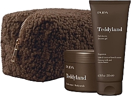 Zestaw - Pupa Teddyland Coconut Milk And Cocao Beans (b/scrub/150ml + sh/gel/200ml + bag) — Zdjęcie N1
