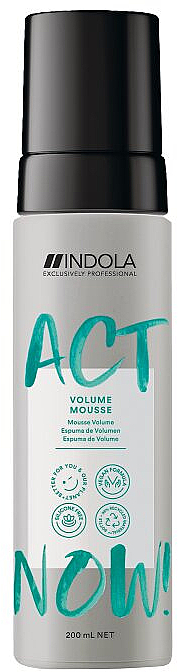 Pianka zwiększająca objętość włosom bez aerozolu - Indola Act Now! Non-Aerosol Volume Mousse  — Zdjęcie N1