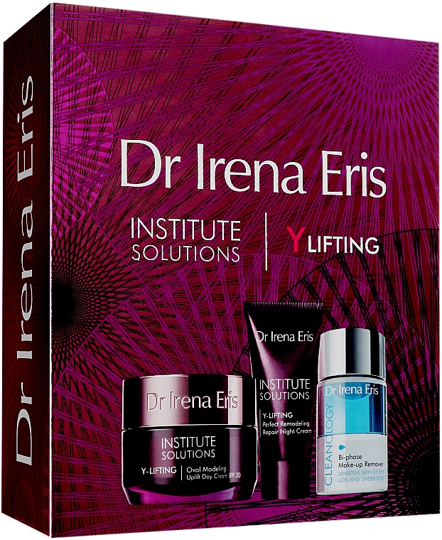 Zestaw - Dr Irena Eris Y-lifting (f/cr/50ml + f/cr/30ml + mic/wat/50ml) — Zdjęcie N1