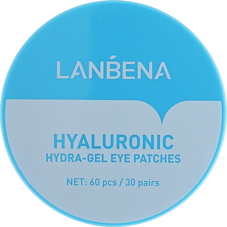 Nawilżające hydrożelowe płatki pod oczy z kwasem hialuronowym - Lanbena Hyaluronic Acid Collagen Gel Moisturizing Eye Patch 