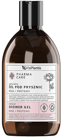 Żel pod prysznic Róża + proteiny - Vis Plantis Pharma Care Rose + Proteins Shower Gel — Zdjęcie N1