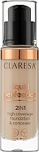 Kup Podkład do twarzy 2 w 1 - Claresa Liquid Perfection 2in1 High Coverage Foundation & Concealer