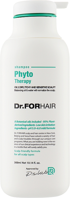 Szampon fitoterapeutyczny do wrażliwej skóry głowy - Dr.FORHAIR Phyto Therapy Shampoo