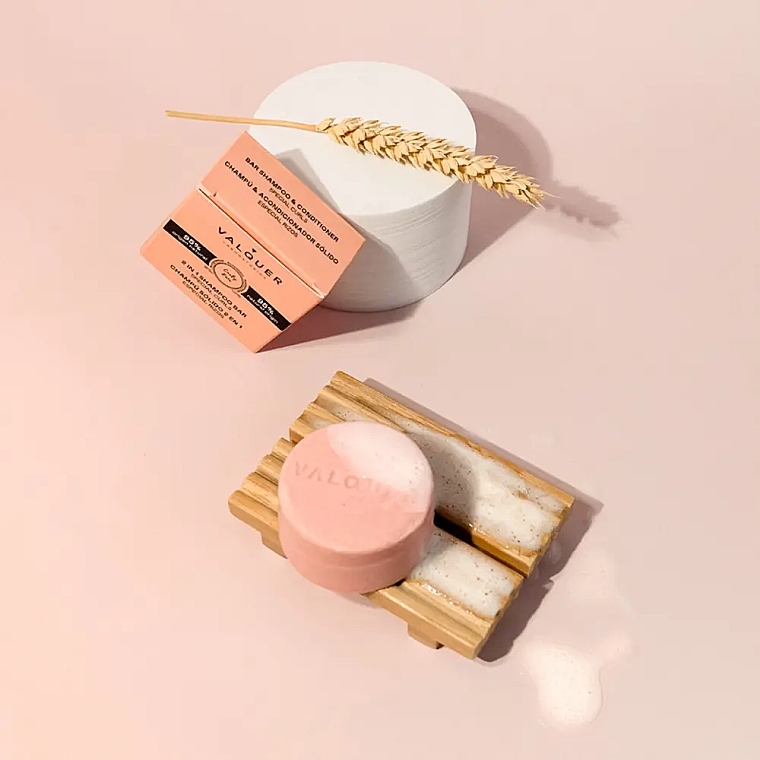 Szampon-odżywka do włosów kręconych w kostce - Valquer 2 In 1 Shampoo Bar Special Curls — Zdjęcie N4