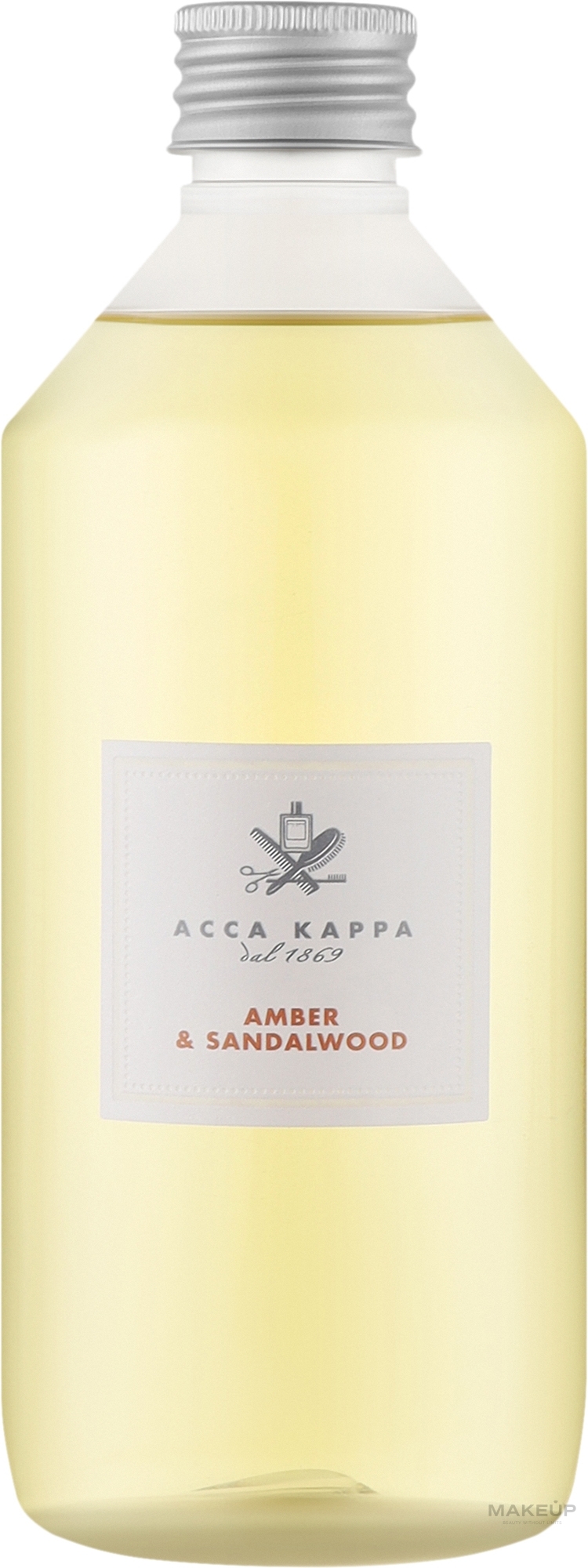 Dyfuzor do domu Bursztyn i drzewo sandałowe - Acca Kappa Amber & Sandalwood Home Diffuser (refill) — Zdjęcie 500 ml