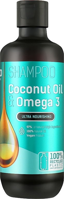 Szampon do włosów olej kokosowy i Omega 3 - Bio Naturell Shampoo Ultra Nourishing