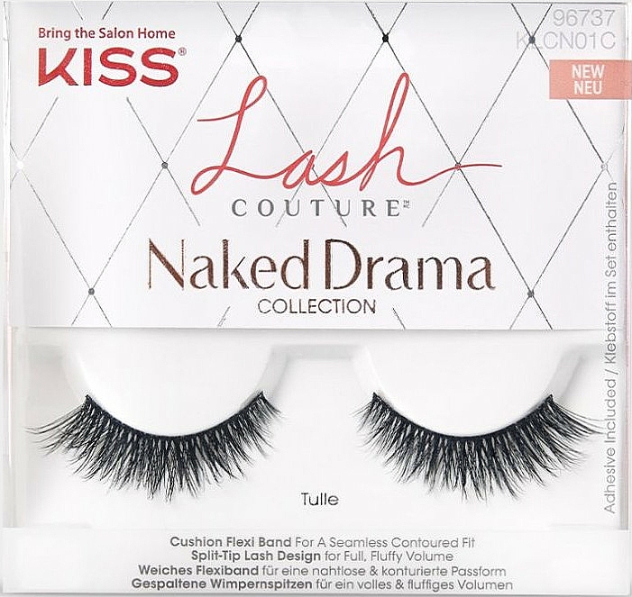 Sztuczne rzęsy - Kiss Lash Couture Naked Drama Collection Tulle  — Zdjęcie N1