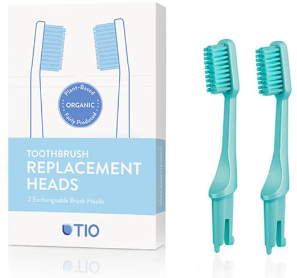 Wymienne końcówki do szczoteczki do zębów, średnia twardość, turkusowe - TIO Toothbrush Medium — Zdjęcie N1