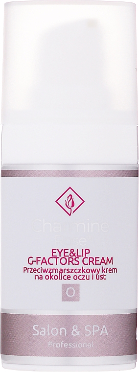 Przeciwzmarszczkowy krem pod oczy i na okolice ust - Charmine Rose G-Factors Eye&Lip Cream — Zdjęcie N1