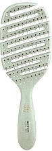 Szczotka ułatwiająca rozczesywanie, zielona - Beter Detangling Natural Fiber Flexible Vent Brush Green — Zdjęcie N1