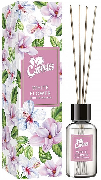 Dyfuzor zapachowy z pałeczkami Białe kwiaty - Cirrus White Flower — Zdjęcie N1