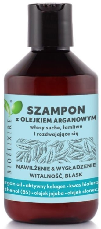 Szampon z olejem arganowym do włosów suchych, łamliwych i rozdwajających się Nawilżenie i wygładzenie - Bioelixire Argan Oil Shampoo — Zdjęcie N1