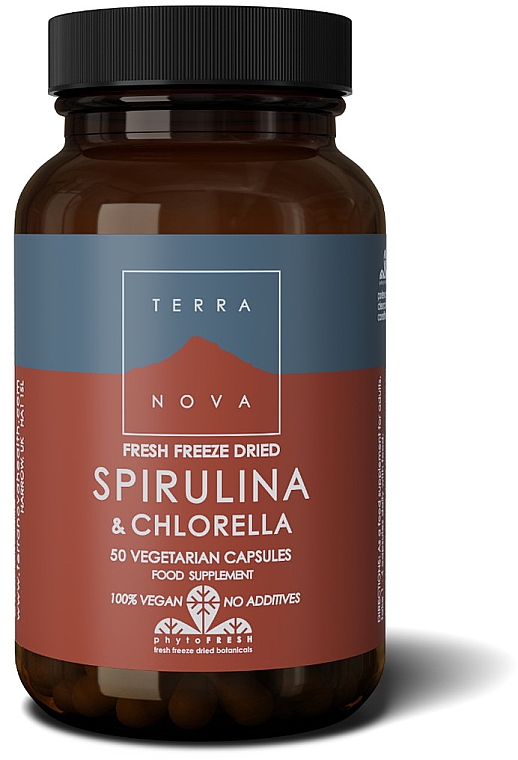 Suplement diety Spirulina & Cholrella - Terranova Spirulina & Cholrella — Zdjęcie N1