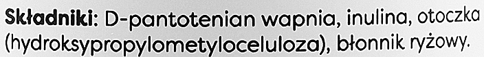 Suplement diety w kapsułkach Witamina B5 + kwas pantotenowy 200 mg - Osavi Vitamin B5 Pantothenic Acid — Zdjęcie N3