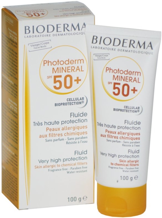 Przeciwsłoneczny fluid do skóry - Bioderma Photoderm Mineral Fluid SPF 50+ — Zdjęcie N3