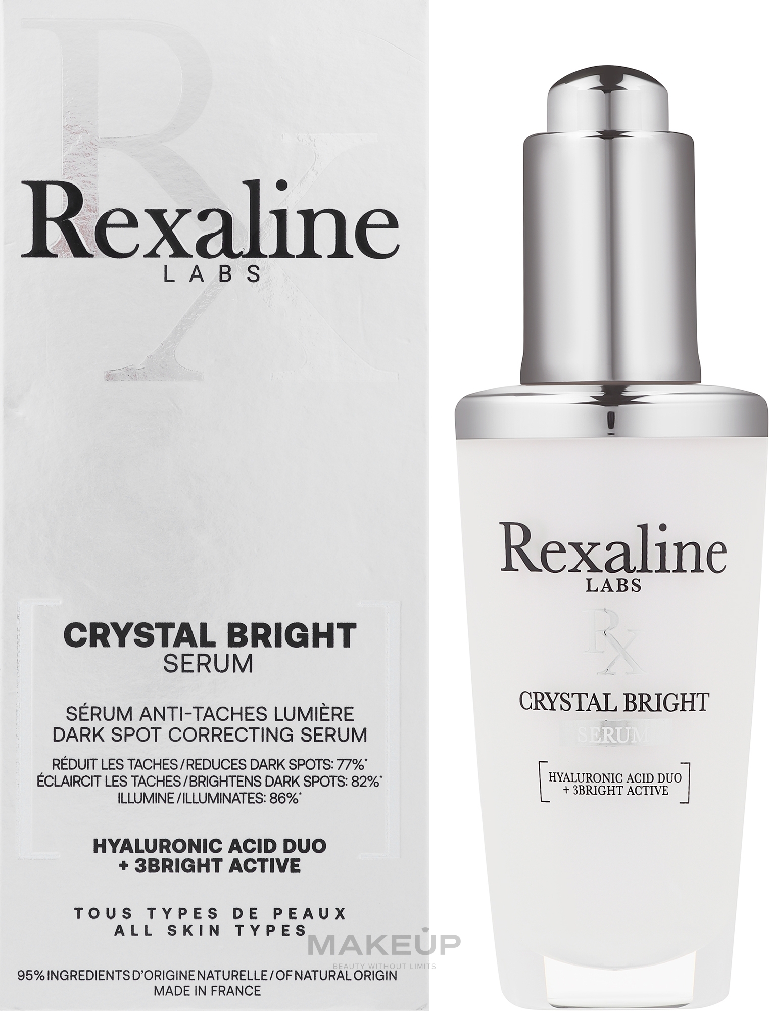 Rozświetlające serum do twarzy - Rexaline Crystal Bright Serum — Zdjęcie 30 ml