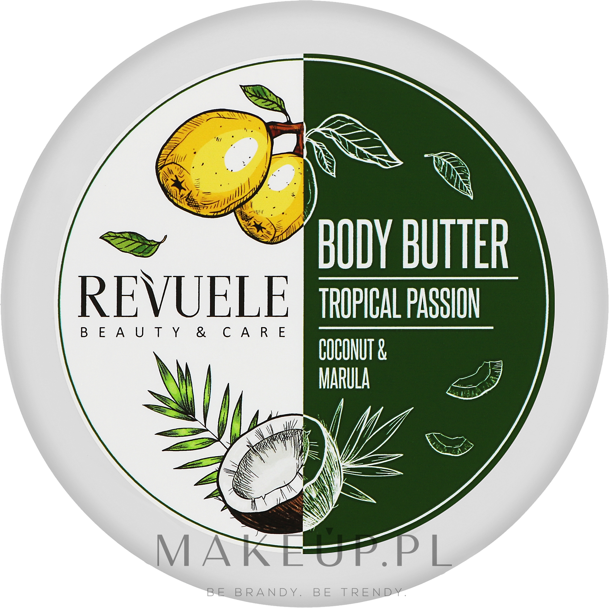 Masło do ciała Kokos i marula - Revuele Tropical Passion Coconut & Marula Body Butter — Zdjęcie 200 ml