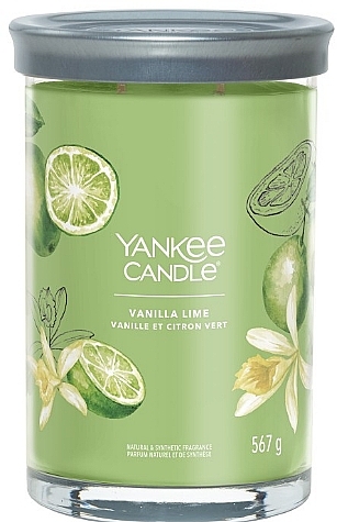 Świeca zapachowa w szkle Vanilla Lime, 2 knoty - Yankee Candle Singnature — Zdjęcie N1