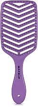 Szczotka do włosów, fioletowa - MAKEUP Massage Air Hair Brush Purple — Zdjęcie N1