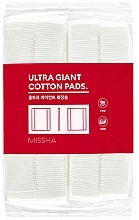 Duże chusteczki higieniczne, 400 szt. - Missha Ultra Giant Cotton Pads — Zdjęcie N1