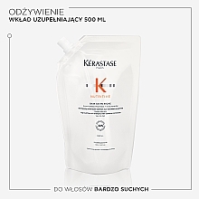 Nawilżający szampon-kąpiel do bardzo suchych włosów - Kerastase Nutritive Bain Satin Riche Shampoo (uzupełnienie) — Zdjęcie N3