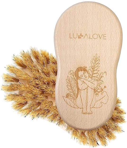 Średnio twarda szczotka do masażu na sucho - LullaLove Body Brush — Zdjęcie N1