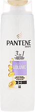 Kup Szampon, odżywka i kuracja 3 w 1 do włosów cienkich i pozbawionych objętości Większa objętość - Pantene Pro-V 3in1 Extra Volume Shampoo