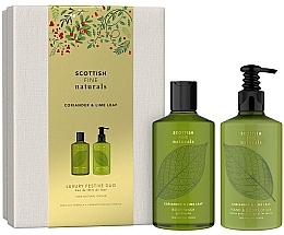 Kup Zestaw - Scottish Fine Soaps Coriander & Lime Leaf Luxury Festive Duo (sh/gel/300ml + lot/300ml)