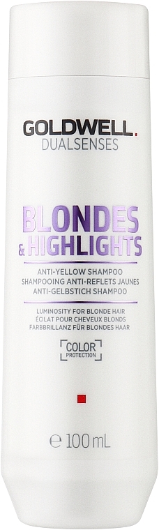 Szampon przeciw żółknięciu włosów blond i z refleksami - Goldwell Dualsenses Blondes & Highlights Anti-Yellow Shampoo